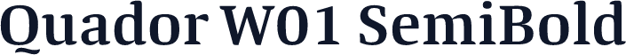 Quador W01 SemiBold