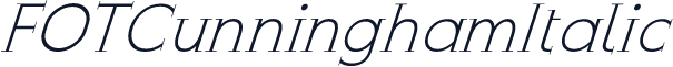 FOTCunninghamItalic