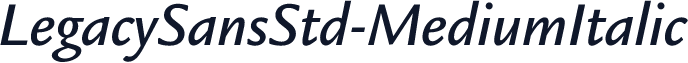 LegacySansStd-MediumItalic