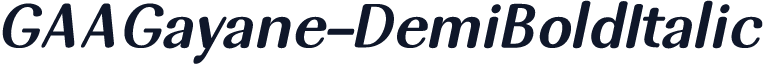 GAAGayane-DemiBoldItalic