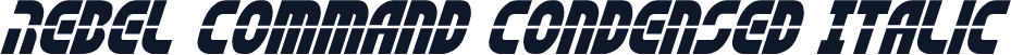 Rebel Command Condensed Italic