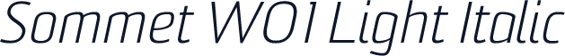 Sommet W01 Light Italic