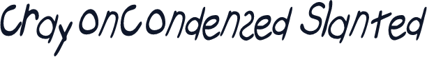 CrayonCondensed Slanted