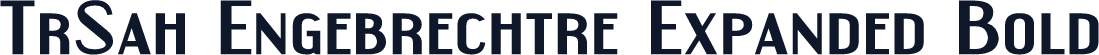 TrSah Engebrechtre Expanded Bold