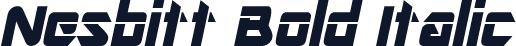 Nesbitt Bold Italic