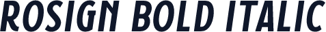 Rosign Bold Italic