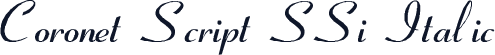 Coronet Script SSi Italic