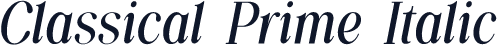 Classical Prime Italic