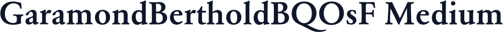 GaramondBertholdBQOsF Medium