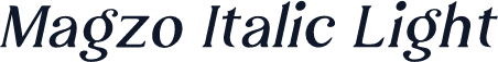Magzo Italic Light