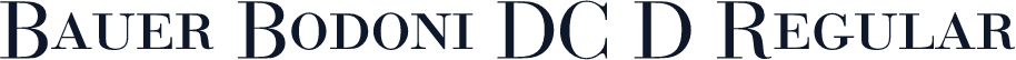 Bauer Bodoni DC D Regular