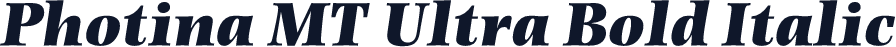 Photina MT Ultra Bold Italic