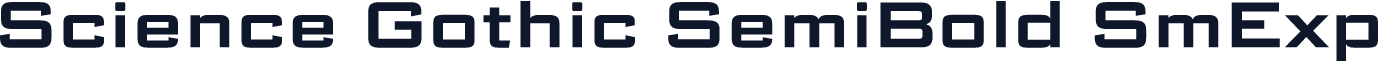 Science Gothic SemiBold SmExp