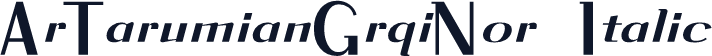 ArTarumianGrqiNor  Italic