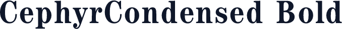 CephyrCondensed Bold