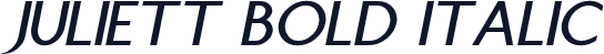 Juliett Bold Italic