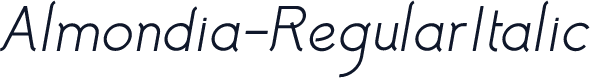 Almondia-RegularItalic