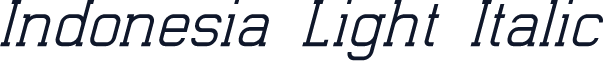 Indonesia Light Italic