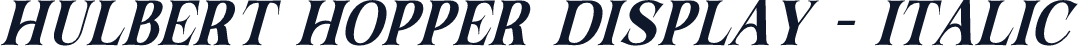 Hulbert Hopper Display - Italic