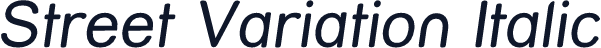 Street Variation Italic