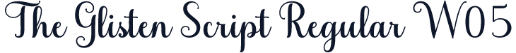 The Glisten Script Regular W05