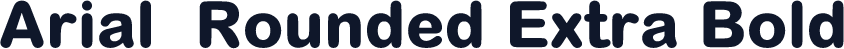 Arial  Rounded Extra Bold