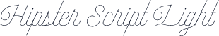 Hipster Script Light