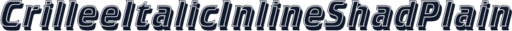 CrilleeItalicInlineShadPlain