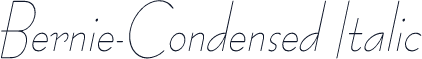 Bernie-Condensed Italic