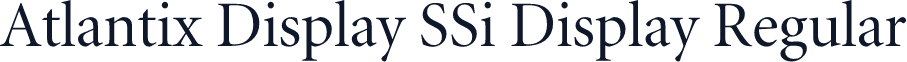 Atlantix Display SSi Display Regular