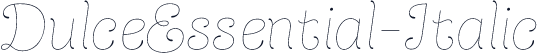 DulceEssential-Italic