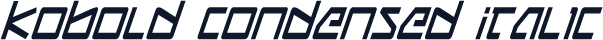 Kobold Condensed Italic