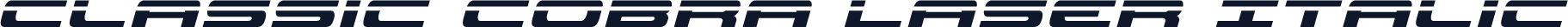 Classic Cobra Laser Italic
