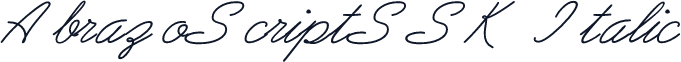 AbrazoScriptSSK Italic