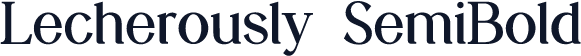 Lecherously SemiBold