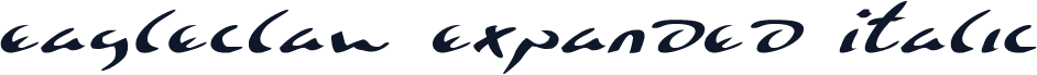 Eagleclaw Expanded Italic