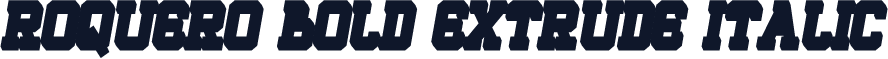 ROQUERO Bold Extrude Italic