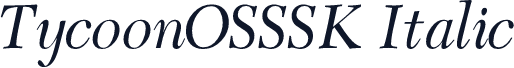 TycoonOSSSK Italic