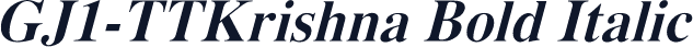 GJ1-TTKrishna Bold Italic