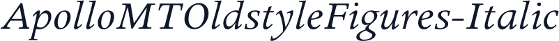 ApolloMTOldstyleFigures-Italic