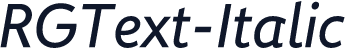 RGText-Italic