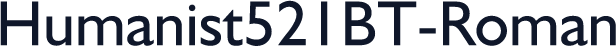 Humanist521BT-Roman
