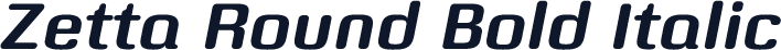 Zetta Round Bold Italic