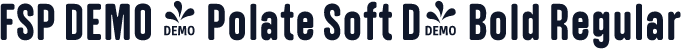 FSP DEMO - Polate Soft D4 Bold Regular