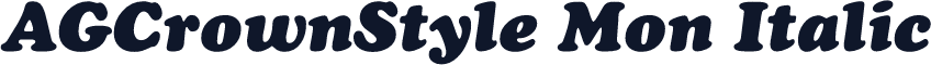 AGCrownStyle Mon Italic