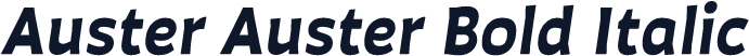 Auster Auster Bold Italic