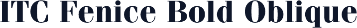 ITC Fenice Bold Oblique