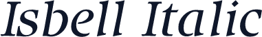 Isbell Italic