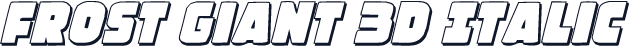 Frost Giant 3D Italic