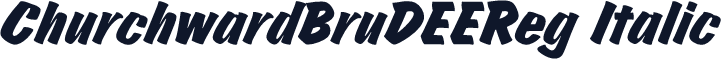 ChurchwardBruDEEReg Italic